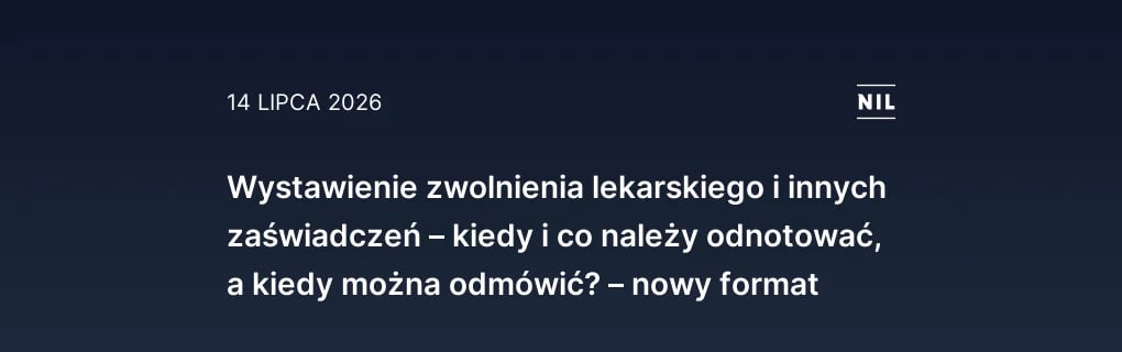 Wystawienie zwolnienia lekarskiego i innych zaświadczeń – kiedy 