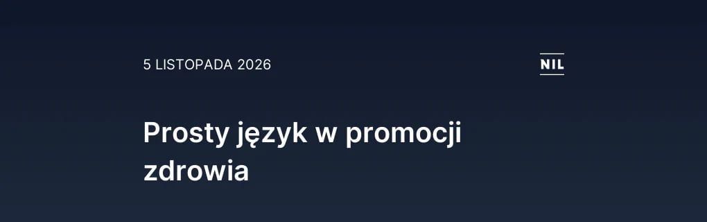 Prosty język w promocji zdrowia