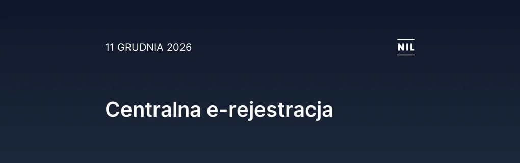 Centralna e-rejestracja